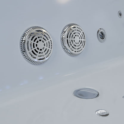 Empava 71" Rectangular 2-Person Whirlpool Air Combo Tub | 64 Jets | EMPV-71JT801