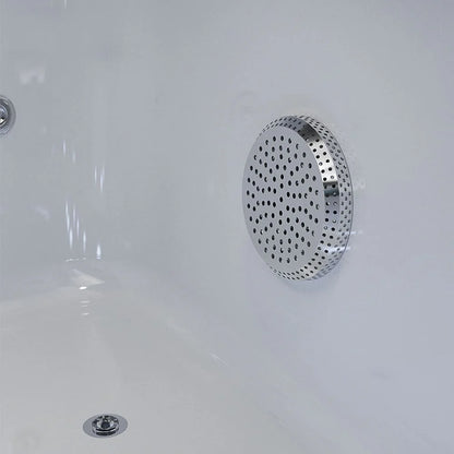 Empava Freestanding Whirlpool Bathtub Jetted Tub with LED Lights Inline Heater | EMPV-71JT802