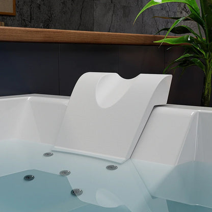 Empava 71” 2-Person Freestanding Whirlpool & Air Bathtub with Heater | EMPV-71PRO02