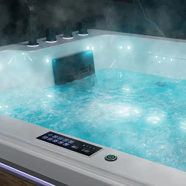 Empava 75" 2-Person Freestanding Whirlpool & Air Massage Tub | EMPV-75JT901