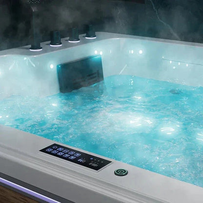 Empava 75" 2-Person Freestanding Whirlpool & Air Massage Tub | EMPV-75JT901
