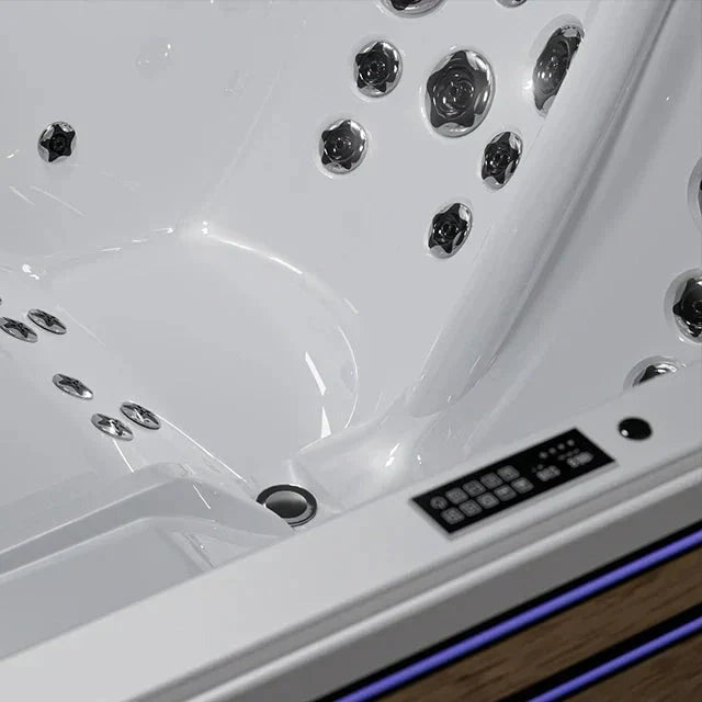Empava 75" 2-Person Freestanding Whirlpool & Air Massage Tub | EMPV-75JT901