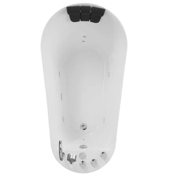 Empava 59" Freestanding Whirlpool Jetted Slipper Tub | EMPV-59AIS04