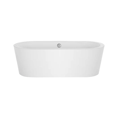 Empava 59" Freestanding Oval Soaking Bathtub with Center Drain | EMPV-59FT1505
