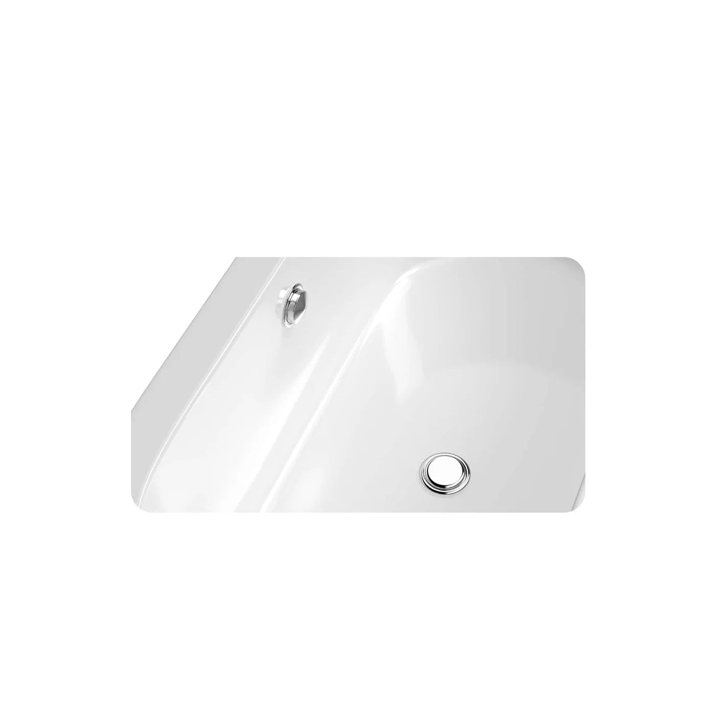 Empava 59" Freestanding Oval Soaking Bathtub with Center Drain | EMPV-59FT1505
