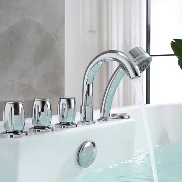 Empava 67AIS01 - 67" Freestanding Whirlpool Bathtub with Center Drain