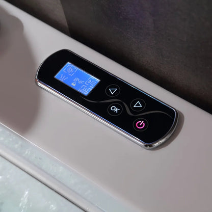 Empava 67" Alcove Whirlpool Tub with Inline Heater | EMPV-67JT351LED