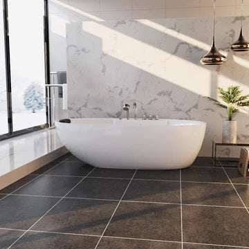 Empava 71AIS14 - 71" Oval Freestanding Big Whirlpool Bathtub with Center Drain