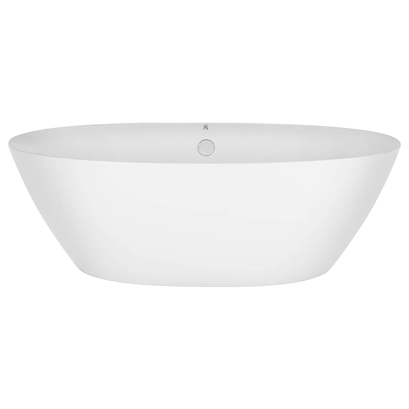 Empava 71" Freestanding Acrylic Deep Soaking Bathtub in White - Extra Large Modern Design