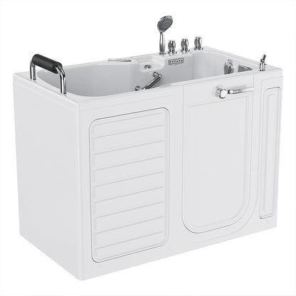 Empava 54" Walk-In Whirlpool Tub | Inline Heater | EMPV-54WIT08