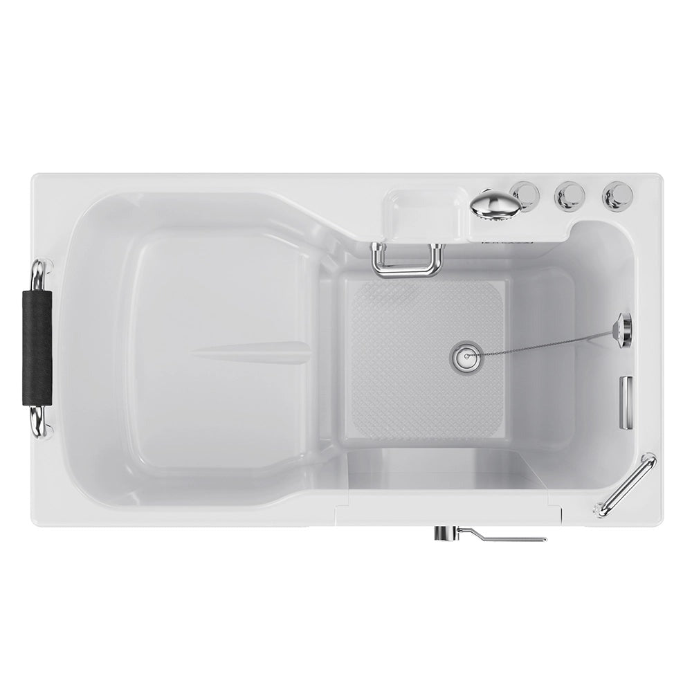 Empava EMPV-54WIT09 54" Walk-In Soaking Tub with Faucet and Safety Handles - For Seniors