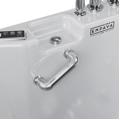 Empava 54" Walk-In Whirlpool Tub | Inline Heater | EMPV-54WIT08