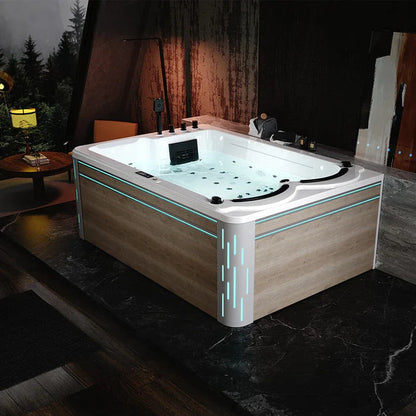 Empava 75" 2-Person Freestanding Whirlpool & Air Massage Tub | EMPV-75JT901