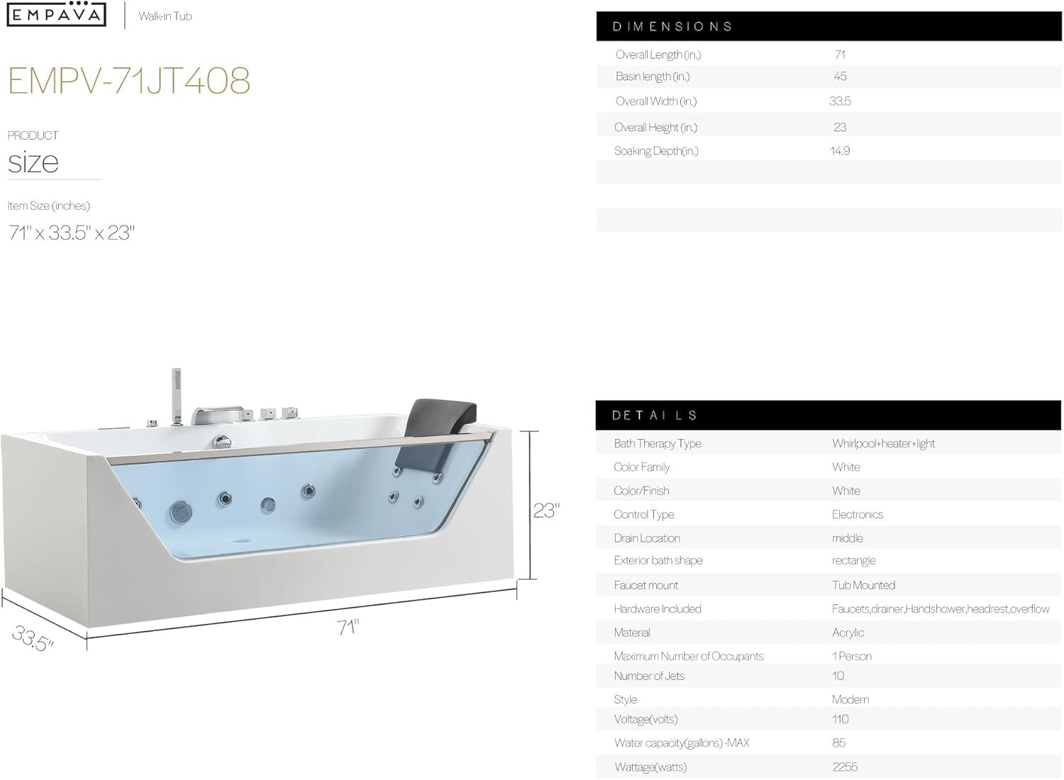 Spec sheet of the Empava 71" Jetted Whirlpool Bathtub-EMPV-71JT408LED.jpg